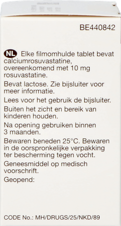 Rosuvastatine Viatris 10mg Filmomh Tabl 90 7