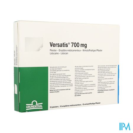 Versatis 700mg Pleisters - Emplatres 10