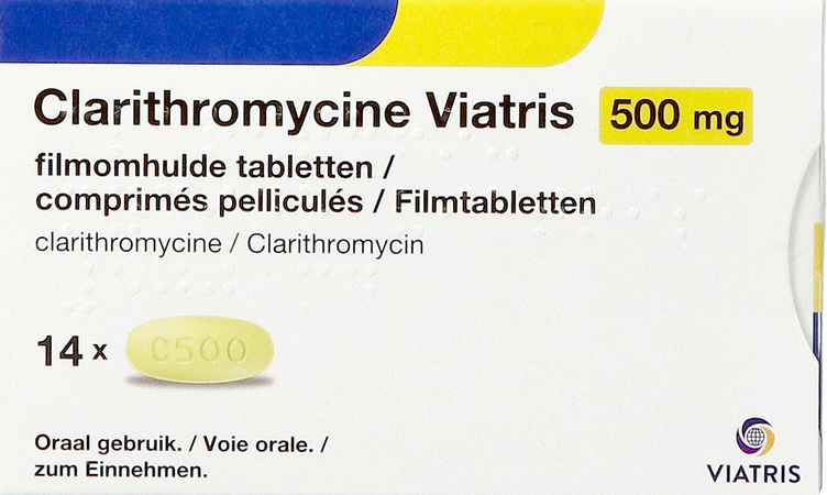 Clarithromycine Viatris 500mg Filmomh Tabl 14 2