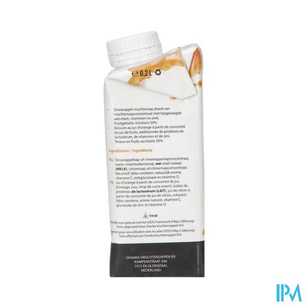 Frezz Orange + Proteine Vit C D Zink Fl 200ml