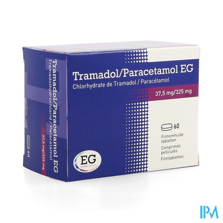 Tramadol Paracetamol EG 37,5Mg/325Mg Filmom Tabl60