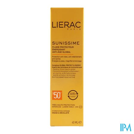Lierac Sunissime Fluide Visage Ip50 Prot.ener.40ml 1
