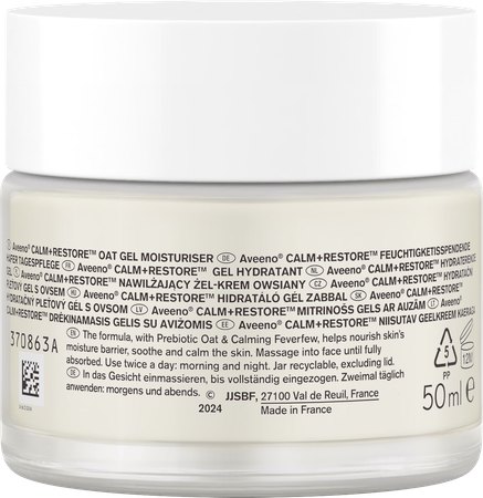 Aveeno Calm+restore Gel Hydratant 50ml 5