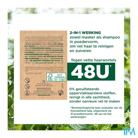 Klorane Capil. Masker Reinigend Brandnetel 8x3g 10