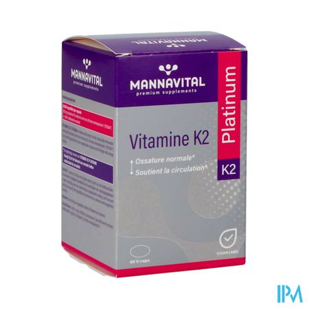 Mannavital Vitamine K2 Platinum V-caps 60