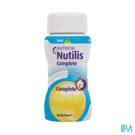 Nutilis Complete Stage 1 Aroma Vanille Flessen 4x125ml 1