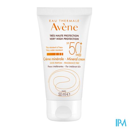 Avene Zonnecreme Minerale Z.hoge Besch.spf50+ 50ml 8