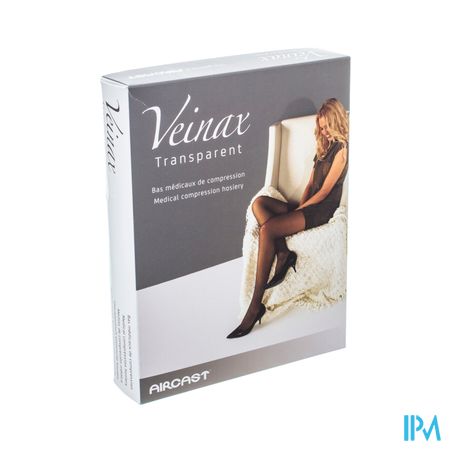 Veinax Panty Transparant 2 Lang Zwart Maat 1