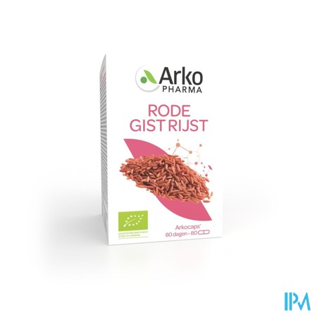 Arkogelules Rode Gist Rijst Bio Caps 80