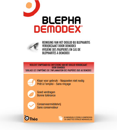 Blephademodex Compresse Nettoyante Yeux 30