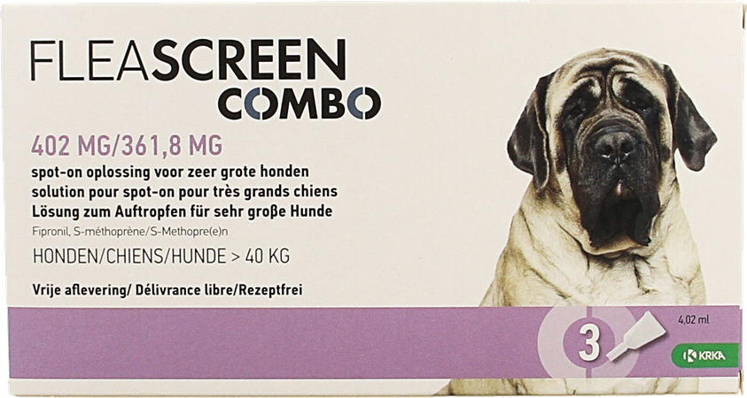 Fleascreen Combo 402mg/361,8mg Spot On Chien Pip.3 1