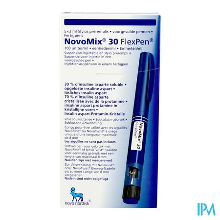 Novomix 30 Flexpen 5 X 3ml 100 U/ml 2
