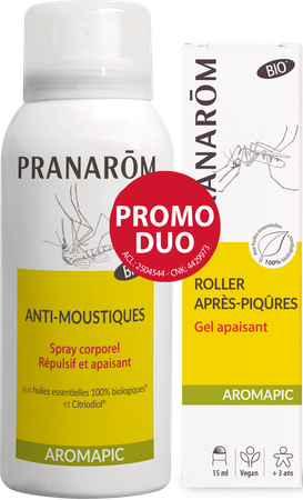 Aromapic Spray Corps 75ml+roller Apais. Piq. 15ml 2