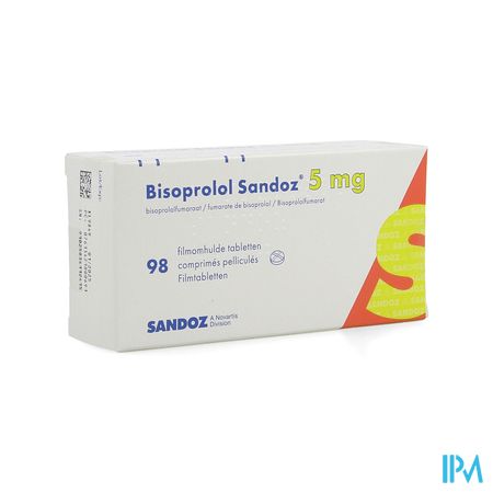 Bisoprolol Sandoz 5mg Tabl 98 X 5mg