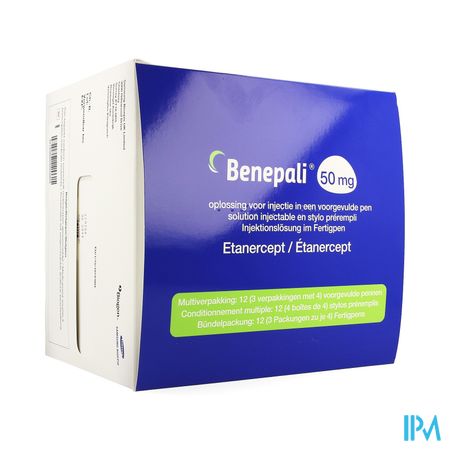 Benepali 50mg Opl Inj Voorgevulde Pen 12