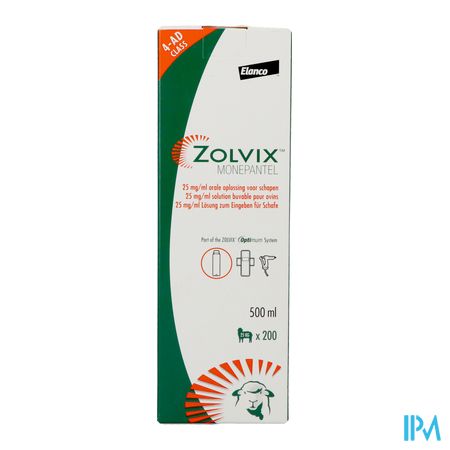 Zolvix 25mg/ml Sol Orale Pour Moutons 500ml 3