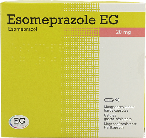 Esomeprazole EG 20Mg Harde Caps Maagsapres 98X20Mg 1
