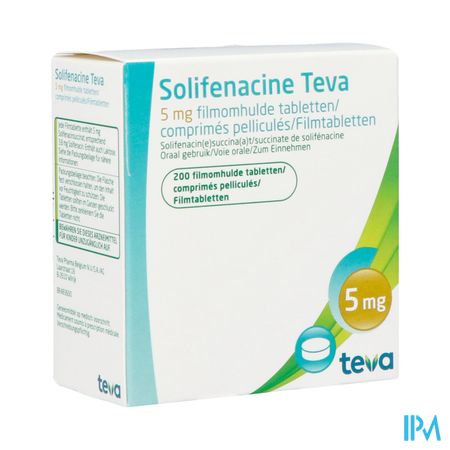 Solifenacine Teva Comp Pell 2 X 100 X 5mg