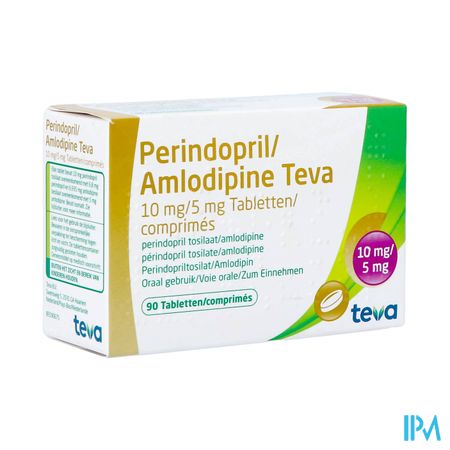 Perindopril Amlodipine Teva 10mg/ 5mg Comp 90