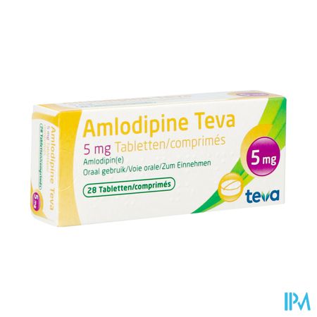 Amlodipine Teva 5mg Tabl Blister 28