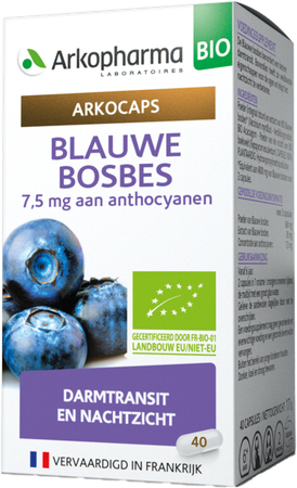 Arkocaps Blauwe Bosbesvrucht Bio Caps 40 Nf 8