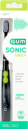 Gum Sonic Daily Brosse Dents Pile Noir 3