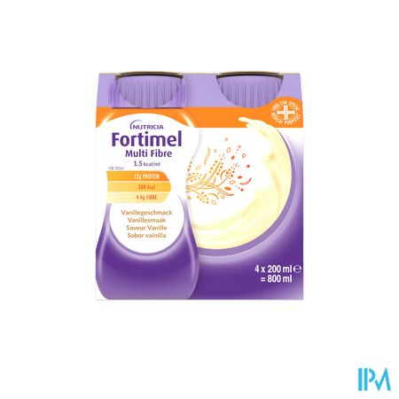 Fortimel Multifiber 1.5kcal Vanille 4x200ml