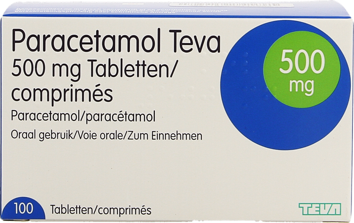Paracetamol Teva 500mg Nf Tabl 100 X 500mg 1