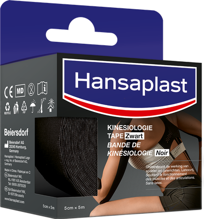 Hansaplast Kinesiologietape Zwart 2