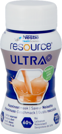 Resource Ultra+ Hazelnootsmaak 4x125ml 4