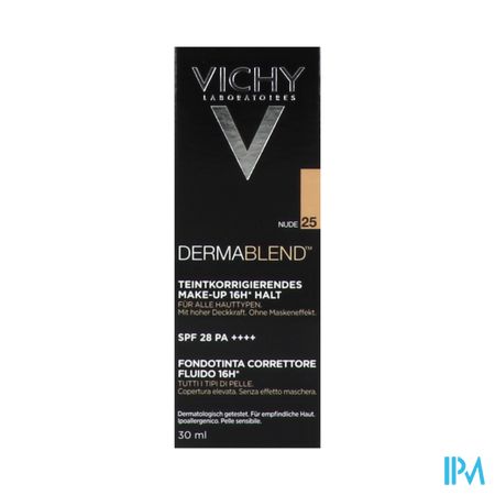 Vichy Fdt Dermablend Fluide 25 Nude 30ml 4