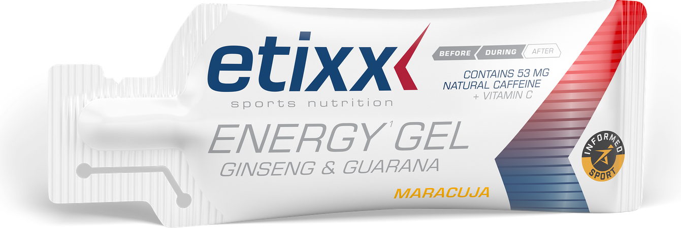 Etixx Ginseng&guarana Energy Gel Passion Fruit 12x50g 3