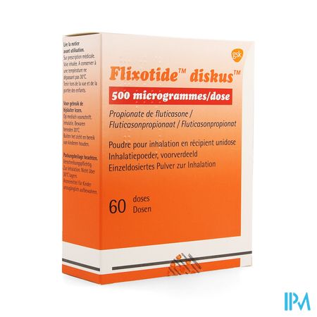 Flixotide 500 Diskus Pulv Inh 60dos