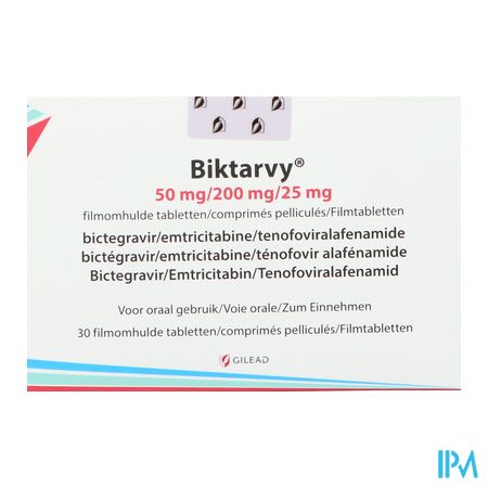 Biktarvy 50mg/200mg/25mg Filmomh Tabl 30 Blister 1