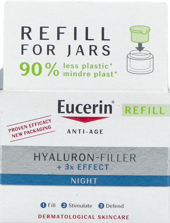Eucerin Hyaluron-filler X3 Nachtcreme Navul. 50ml 5