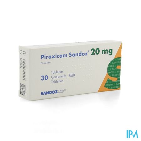 Piroxicam Sandoz Comp 30 X 20mg