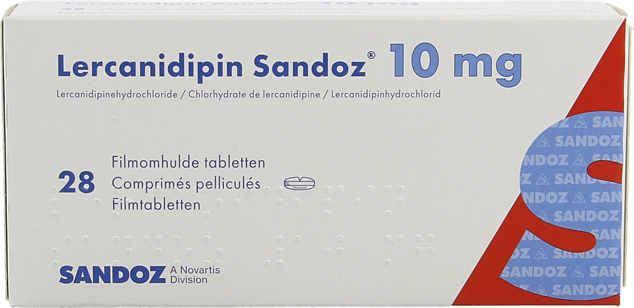 Lercanidipin Sandoz 10mg Comp 28 X 10mg 2