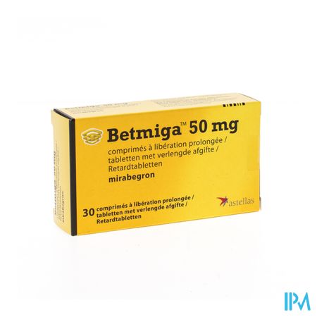 Betmiga Tabl 30 X 50mg