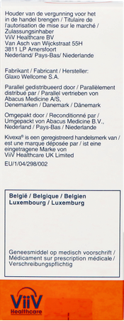 Kivexa Abacus 600mg/300mg Filmomh Tabl 30 5