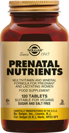 Solgar Prenatal Nutrients Comp 120 2