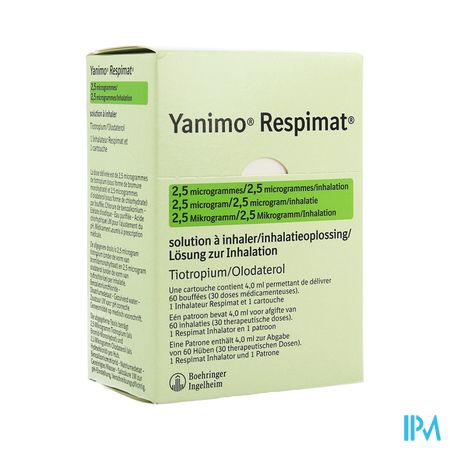 Yanimo Respimat 2,5mcg/2,5mcg/inhal. Patroon 1