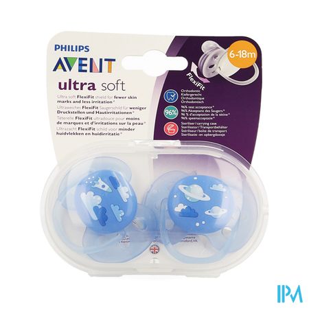 Philips Avent Fopspeen Soft Deco +6m Boy 2 SCF222/22