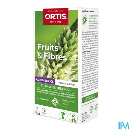 Ortis Vruchten & Vezels Milde Werking Sticks12x10g 5