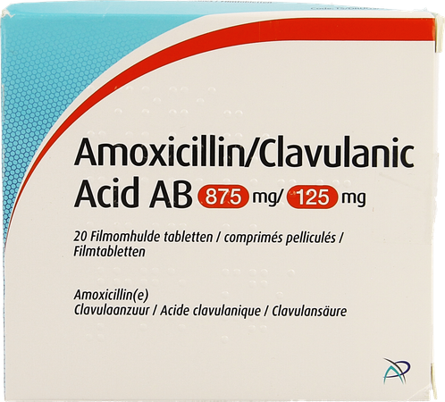 Amoxicillin Clavulanic Acid Ab 875mg/125mg Comp 20 1