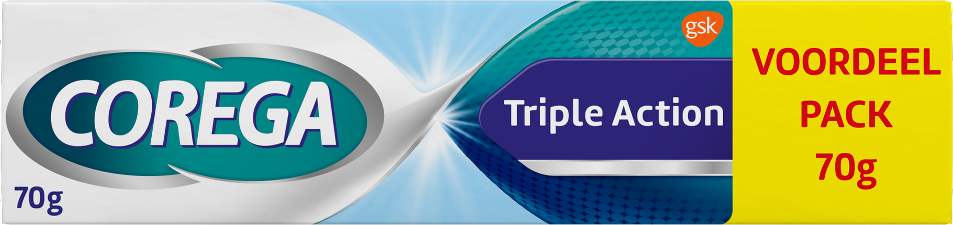 Corega Triple Action Kleefcreme 70g 1