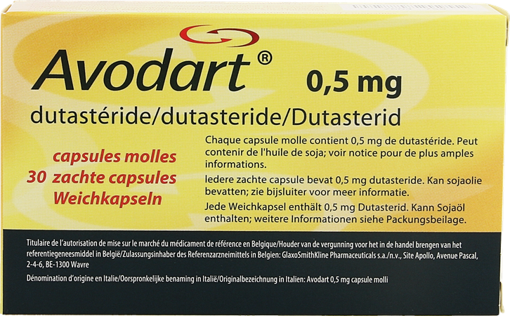 Avodart Pi Pharma Zachte Caps 30x0,50mg Pip 1