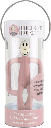 Matchstick Monkey Bijtring Vieux Roze 1