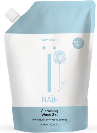 Naif Baby&kids Cleansing Wash Gel Navulling 500ml 3
