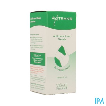 Axitrans Roller Gevoelige Huid A/transpirant 20ml