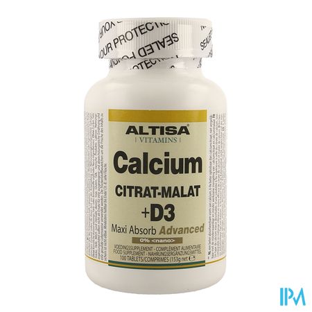 Altisa Calcium Citrate-malate + D3 Comp 100 1